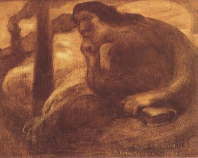 Eugene Carriere Meditation (mk19) France oil painting art
